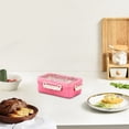 thumbnail image 2 of Yhmxh Plastic Lunch Box Leak Proof Food Storage Container With Utensils Microwave Safe Bento Box For Office School Meal Prep Singles Pack Kitchen Essentials Home and Kitchen Kitchen Tools, 2 of 6