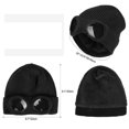 thumbnail image 2 of XZNGL Men And Women Knitting Ear Protection Woolen Cap Warm Glasses Ski Cap, 2 of 8