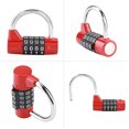 thumbnail image 1 of Combination Code Lock Security Password Lock for Luggage Cabinets 4 Dial Digit Code Lockers, 1 of 7