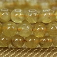 thumbnail image 4 of Bracelet Extensible Unisexe en Perles Rondes de 6 mm en Pierre Précieuse d'Apatite Jaune et Verte Naturelle 7 Pouces, 4 of 5