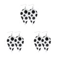 thumbnail image 4 of QualitChoice Leopard Print Earrings Body Decoration Water Drop Ear Dangles Birthday Gift Type 7 3Set, 4 of 6