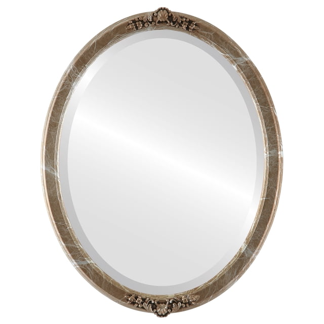 Miroir Encadré Athena - Argent Champagne