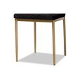 thumbnail image 4 of Baxton Studio 112157-4-Black Velvet-Gold-DC 38.58 x 16.54 x 19.69 in. Blaise Modern Luxe & Glam Velvet Fabric Upholstered Metal Dining Chair Set, Black & Gold - 4 Piece, 4 of 5
