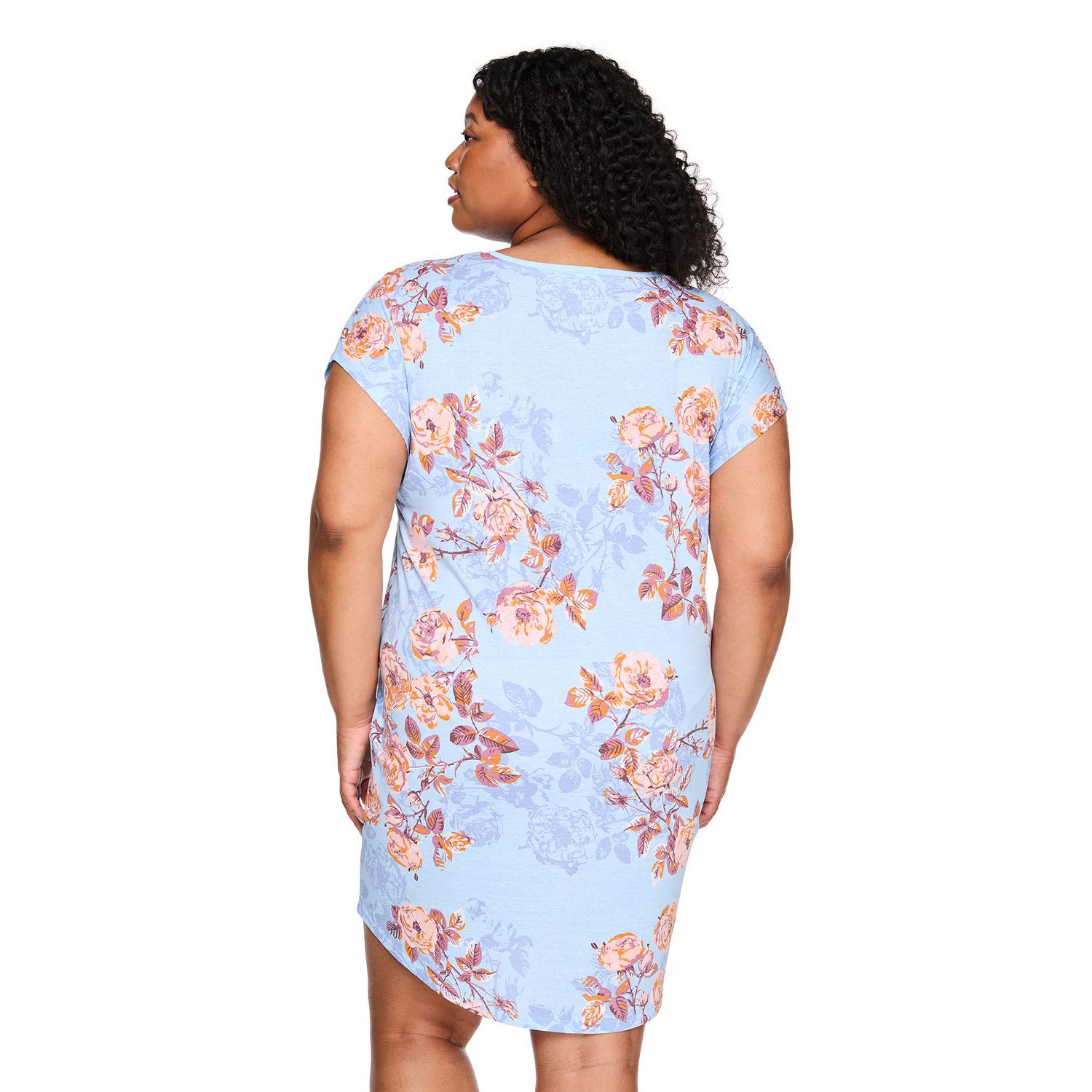 Chemise de nuit à encolure en V George Plus pour femmes