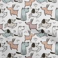 thumbnail image 1 of oneOone Velvet White Fabric Dog Cartoon Craft Projects Decor Fabric Printed By The Yard 58 Inch Wide-43, 1 of 5