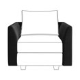 thumbnail image 1 of HONBAY Module d'Accoudoir Latéral en Velours pour Canapé Sectionnel Modulaire Paire d'Accoudoirs, Noir, 1 of 3