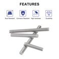 thumbnail image 3 of Uxcell 8 Pack M10 x 1.57 inch 0.06 inch Pitch 304 Stainless Steel Fully Threaded Rod Bar Studs, 3 of 6