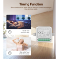 thumbnail image 3 of Tuya Zigbee Smart Curtain Switch Module 2CH Intelligent Circuit Breaker Support APP Remote Control for Curtain Switch,1 x Curtain Switch Module,White, 3 of 6