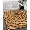 thumbnail image 3 of Ahgly Tapis Rectangulaire Lavable en Machine Intérieur Transitionnel Brun Selle, 3 Pieds x 5 Pieds, 3 of 7