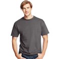 thumbnail image 1 of Hanes T-Shirts à Col Ras du Cou ComfortSoft pour Hommes, Lot de 4, 3TG, Gris Fumée, 1 of 5
