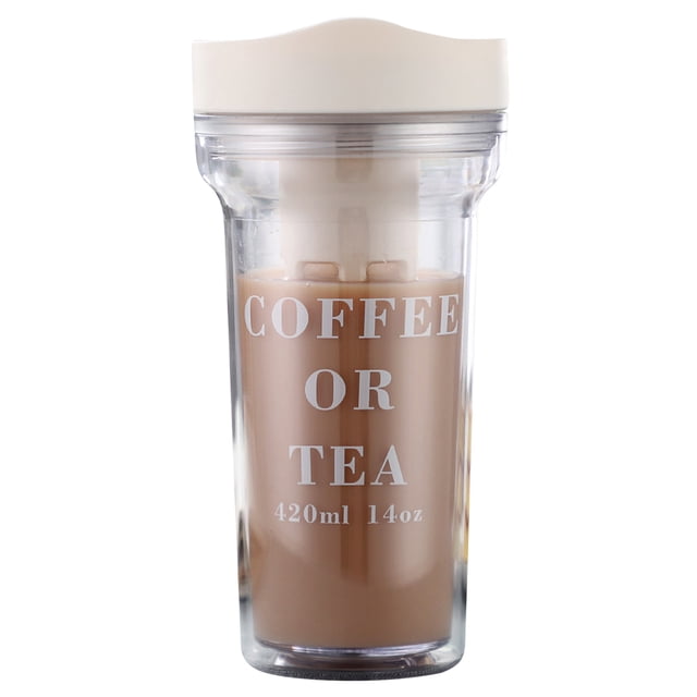 Cold Brew Cup Portable Cold Brew Coffee Maker Cold Brew Coffee Tea Airtight Bottle Iced Coffee Cup with Lid Stainless Steel Filter Reusable Cold Brew Coffee Tea Cup