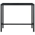 thumbnail image 2 of vidaXL 7 Piece Garden Bar Set with Cushions Poly Rattan Black, 2 of 5