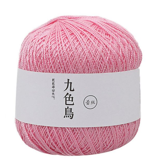JUNWELL Lace Thread Diy Woven Cotton Fine Cotton Thread Crochet Yarn 8th