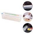 thumbnail image 4 of Oleegame 1PC Multi Functional Cling Film Cutter With Direction Slide Wall Mounted Suction Cup Design For Home And Commercial Kitchen Use White, 4 of 6