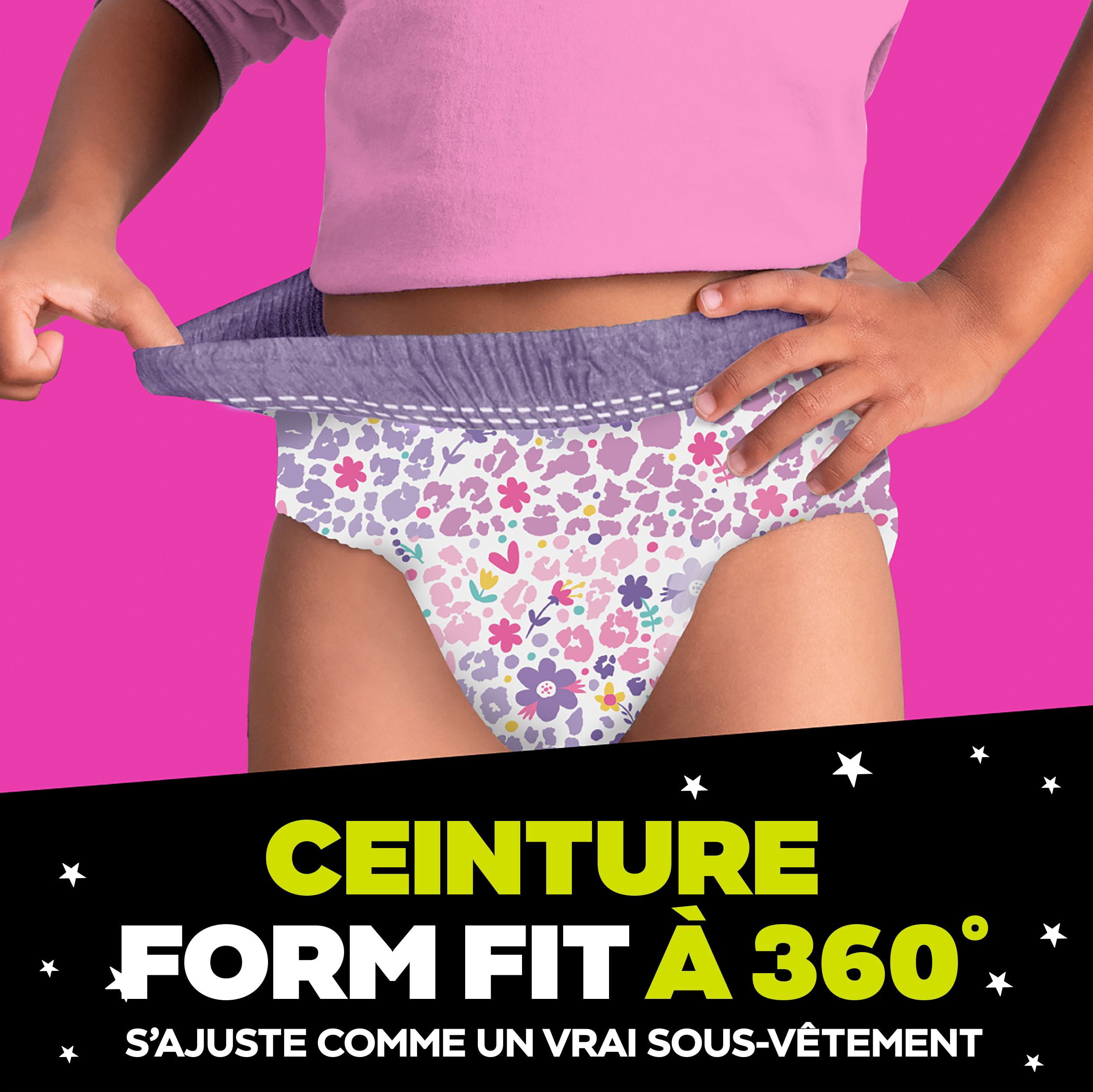 Sous-vêtements de nuit pour l’énurésie Ninjamas pour filles, taille P/M (17 à [38 à 70 lb])