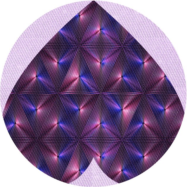 Ahgly Company Machine Washable Indoor Round Transitional Purple Iris Purple Area Rugs, 7' Round