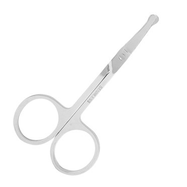 Round Nose Hair Scissors, Beauty Tools Safe Easy To Clean Sturdy  for Triming the Hair