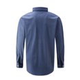 thumbnail image 4 of RKSTN Cardigan pour Homme Décontracté Mode Col Rabattu Chandail Uni Manches Longues Hauts en Coton Décontractés Stylés pour l'Automne, 4 of 9