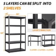 thumbnail image 3 of STANI Garage Storage Shelves Heavy Duty, 3-Tier Metal Shelving Unit with Wheels, Large Capacity Storage Racks and Shelving, Utility Shelf Racks for Garage Kitchen Basement Warehouse, 3 of 8