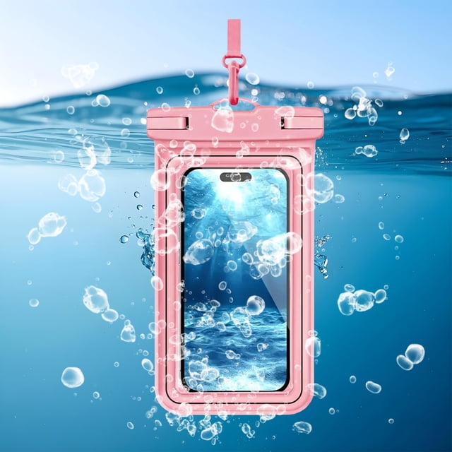 Birdeem Waterproof Phone Pouch,Universal 7X3.5 Inch Touchscreen Dry Bag Case with Lanyard,Submersible Protector for Swimming Hiking Kayaking Floating Protection