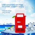 thumbnail image 4 of GUOOL USB Mini Car Refrigerator Fridge Electric Heater Compact Bar Accessories Warmer Portable Can Desktop Hiking , Red, 4 of 9