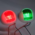 thumbnail image 2 of Filfeel 2 Pcs Lumières de Signalisation de Navigation, Lampe de Signalisation 12V-24V Rouge Vert LED Étanche Lumière de Navigation de Bateau, 2 of 8