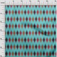 thumbnail image 2 of oneOone Georgette Viscose Fabric Argyle Ikat Decor Fabric Printed BTY 42 Inch Wide, 2 of 4