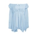 thumbnail image 3 of EQWLJWE Robe à Manches Bouffantes pour Femmes 2023 Épaules Dénudées à Lacets Rétro Ceinture Retour à la Maison Fête d'Anniversaire Princesse Mignonne Aguichant Vintage, 3 of 5