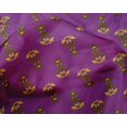 thumbnail image 4 of oneOone Silk Tabby Fabric Leaves & Floral Block Print Sewing Fabric BTY 42 Inch Wide, 4 of 4