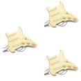 thumbnail image 1 of 3X Guitare Électrique Pickguard Pickups Pré-Câblée Assemblage de Plaque SSS Jaune, 1 of 8