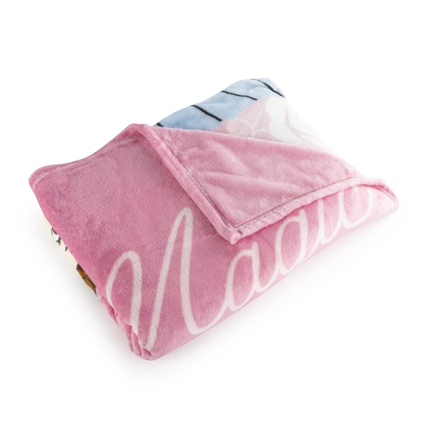 Disney Princesse Couverture Toucher Soie pour Lit 1 Place pour Enfants, 100 % Polyester
