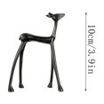 thumbnail image 3 of EGNMCR Home Decor, Room Decor, Wall Decor European-style Imitation Metal Deer Statue For Entryway Decor Deer Desktop, 3 of 6