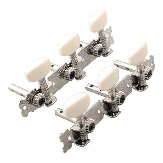6Pcs Acoustic/Folk Guitar Tuning Pegs Tuners Machine Heads Chrome Part 3R+3L