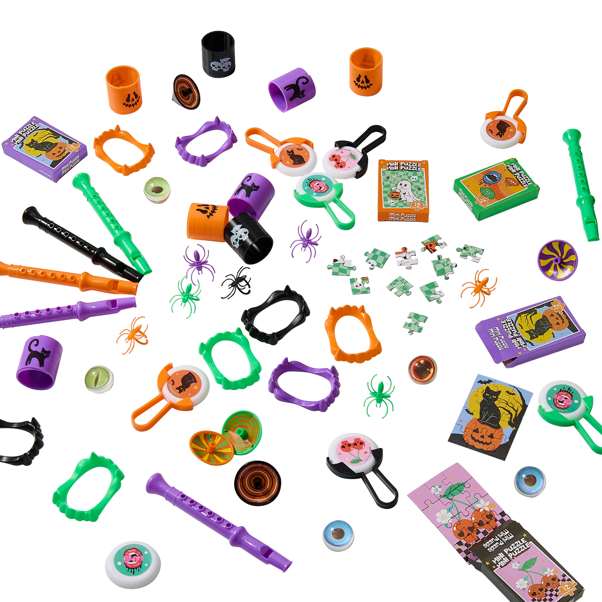 Multi Value Pack, 88 Pieces, Halloween, Party Favors, Halloween Collection, Ages 3+, by Way to Celebrate