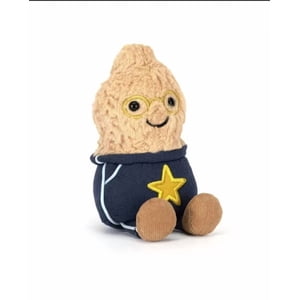 Jellycat Amuseable Jouet en peluche d'arachides en peluche avec des lunettes & Pantalon de piste d'étoile