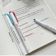 thumbnail image 2 of 5-Color Double-Ended Highlighter Pens, No Bleed Gel Ink Markers for Students, 10ml Non Paper Highlighters with Dual Tips for Note Taking Journaling, 2 of 6