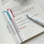 Yeciiwht Double-ended High-light Pen Marking Key Pen Non Paper High-value Student Color Notebook Pen 10ml