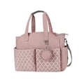 thumbnail image 2 of Multifunctional Baby Diaper Mummy Changing Bag for Keys Mom and Dad Diaper Pink, 2 of 10