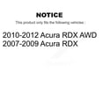 thumbnail image 2 of Transit Auto Rear Disc Brake Coated Caliper Drilled Slotted Rotors and Ceramic Pads Kit for Car Acura RDX KCD-100609C, 2 of 11