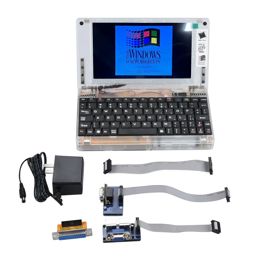 MesaSe Ordinateur Portatif Rétro avec Windows 3.11 et DOS 6.22 CPU 386SX@40MHZ Disque Dur CF 2 Go Affichage VGA