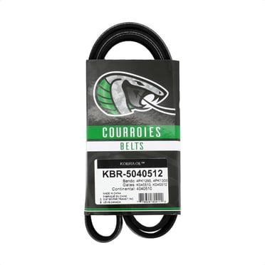 Kobra Serpentine Belt KBR-5040512 for Car Ford Focus Escape Bronco Sport Nissan Altima Maverick EcoSport Chrysler PT Cruiser Lincoln Corsair International 4200