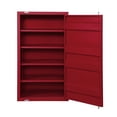 thumbnail image 5 of Bowery Hill Commode Rectangulaire Contemporaine en Métal avec 1 Porte, Rouge, 5 of 5