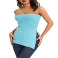 thumbnail image 2 of Été Décolleté Bandeau Tube Tops Casual Femmes Sans Manches Dos Bustier Tops Rue Parti Club, 2 of 7