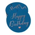 thumbnail image 1 of Inkdotpot Real Rose Gold Foil Happy Birthday Tags Favor Hang Paper Tags 100 Pieces, 1 of 6