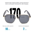 thumbnail image 3 of AI Smart Sunglasses, BLE 6.0 Connection Real Time Translation Glasses Remote Camera Control 163 Languages  for Travel Abroad, 3 of 7