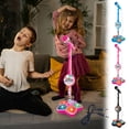 thumbnail image 3 of Microphone Étoile avec Support, Jouet Microphone Tout-en-un, Machine de Karaoké avec Support de Microphone Ajustable, Micro sur Pied pour Chanter Portable Casque Rétractable pour Musique Chanter sur la Scène Base Lumineuse, 3 of 7