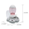 thumbnail image 4 of Distributeur de Nourriture pour Chat, Abreuvoir, Bol d'Alimentation Lent pour Animaux, Gris, 4 of 4
