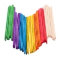thumbnail image 1 of 100PCS Kids DIY Toys Colored Wood Craft Sticks Popsicle Wood Colorful Craft Stick for DIY Crafts Creative Designs(50pcs Natural Color and 50pcs Colorful Sticks), 1 of 8