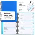 thumbnail image 4 of A6 Mini Password Book – Spiral Bound Pocket Notebook with Alphabetical Tabs (4.25x5.7in, Durable PP Cover), 4 of 6