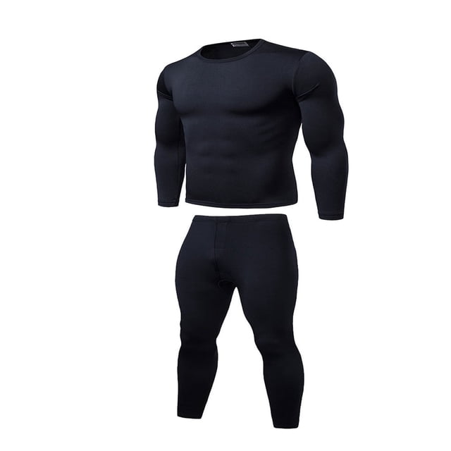 Men Winter Warm Velvet Inner Wear Thermal Underwear Long Johns Pajama Sets
